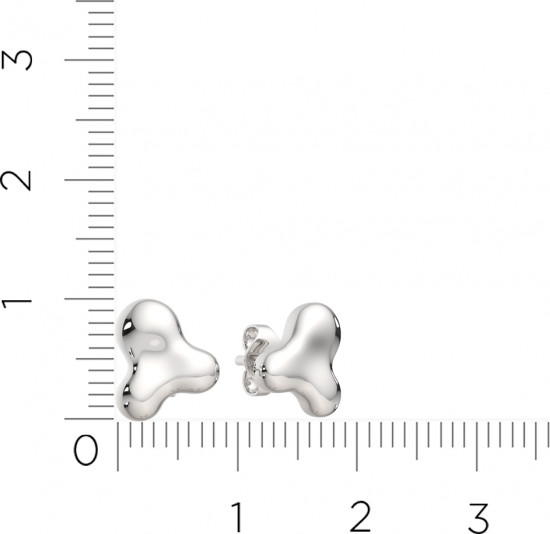 Серьги-пусеты из серебра