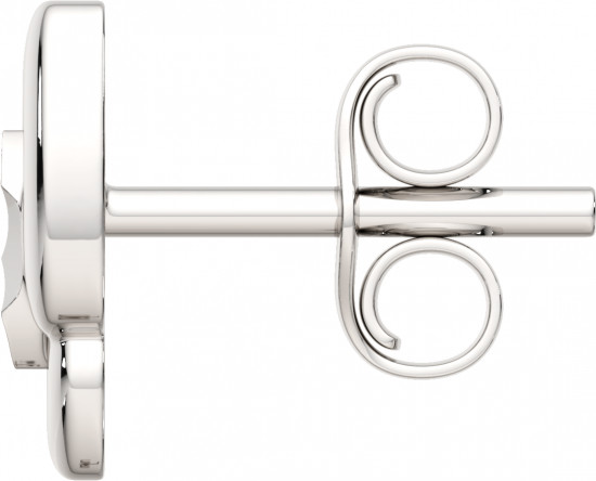 Серьги-пусеты из серебра