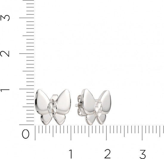 Серьги-пусеты из серебра