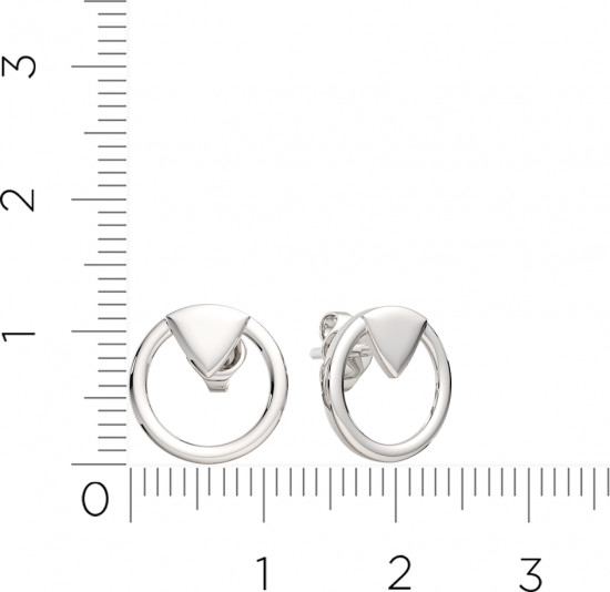 Серьги-пусеты из серебра