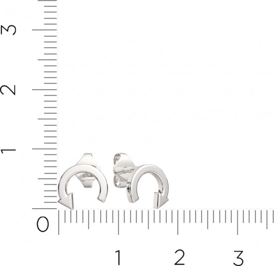 Серьги-пусеты из серебра