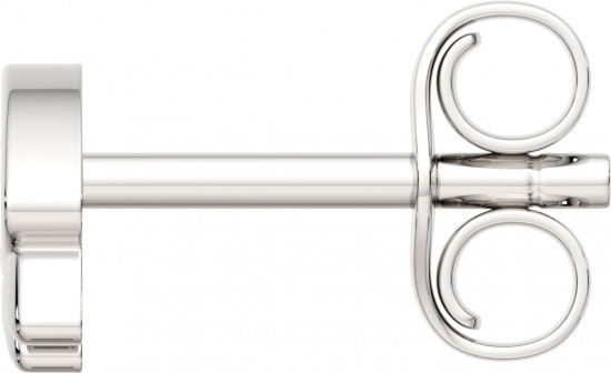 Серьги-пусеты из серебра