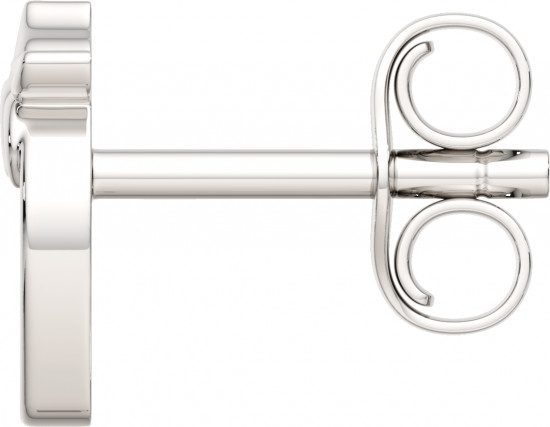 Серьги-пусеты из серебра