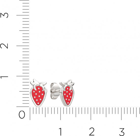 Серьги-пусеты из серебра