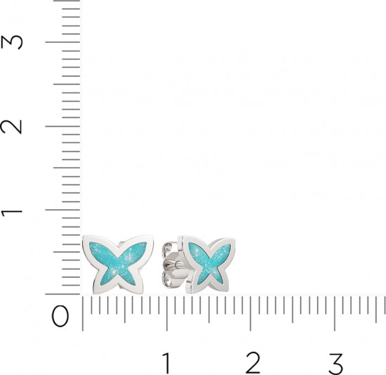 Серьги-пусеты из серебра