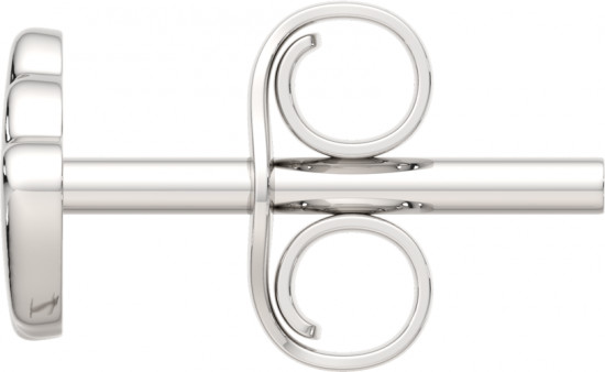 Серьги-пусеты из серебра