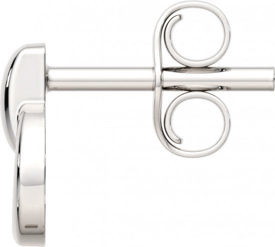 Серьги-пусеты из серебра