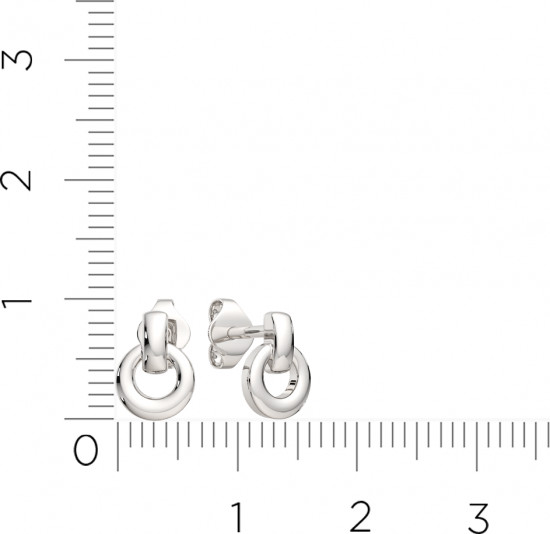 Серьги-пусеты из серебра