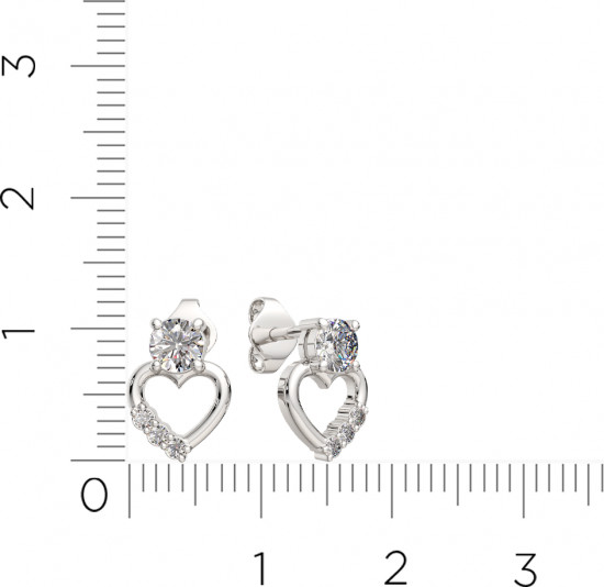 Серьги-пусеты из серебра