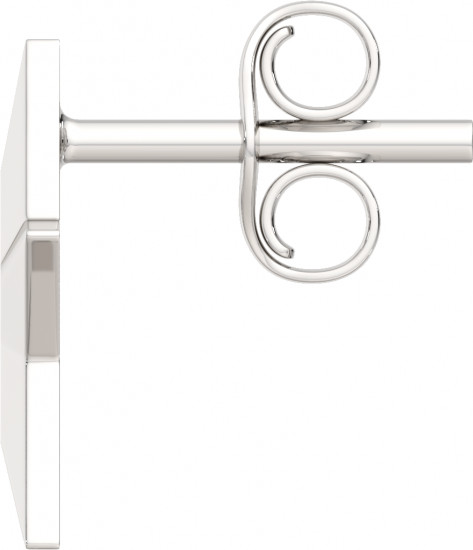 Серьги-пусеты из серебра