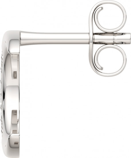 Серьги-пусеты из серебра