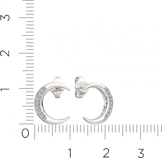 Серьги-пусеты из серебра