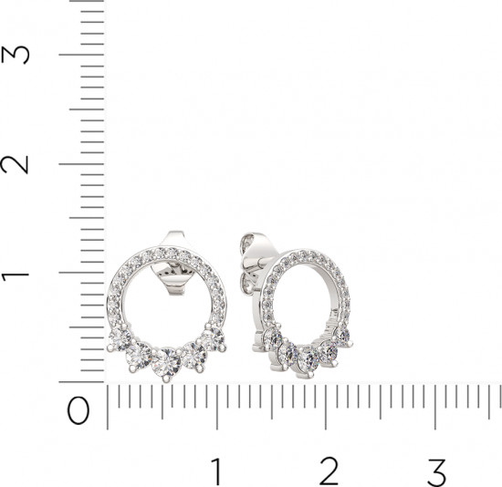 Серьги-пусеты из серебра