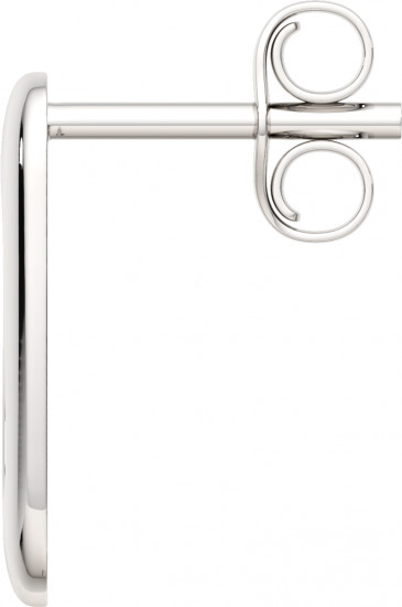 Серьги-пусеты из серебра