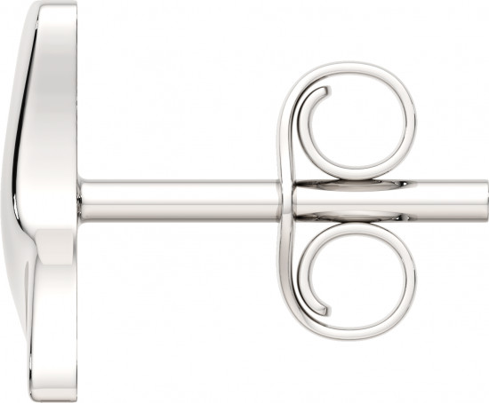 Серьги-пусеты из серебра