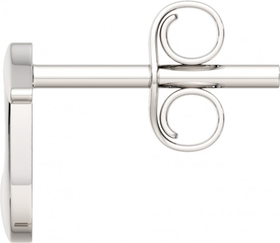 Серьги-пусеты из серебра