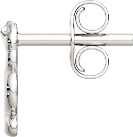 Серьги-пусеты из серебра