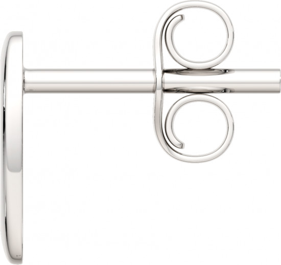 Серьги-пусеты из серебра