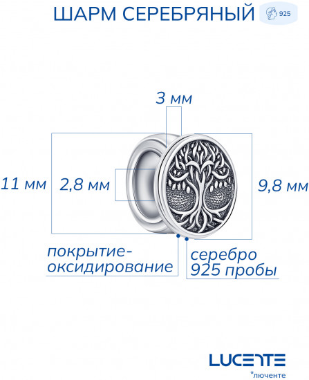 Шарм из серебра
