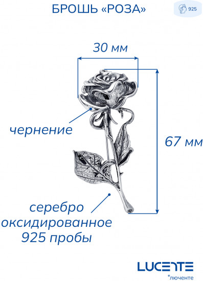 Брошь из серебра