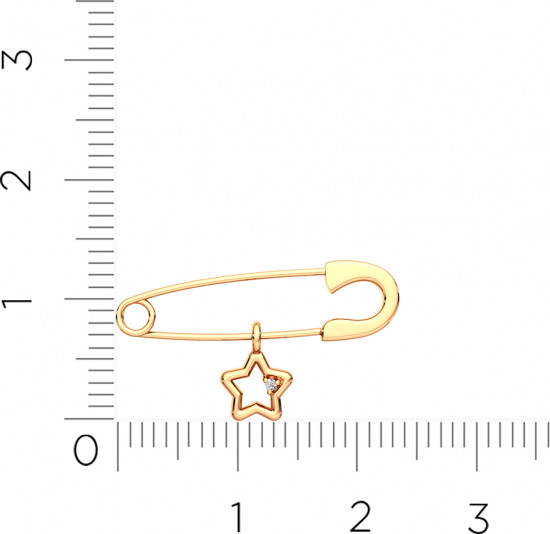 Брошь-булавка из золота