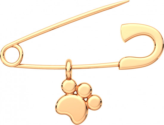 Брошь-булавка из золота