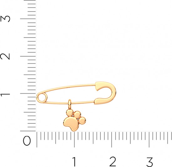 Брошь-булавка из золота