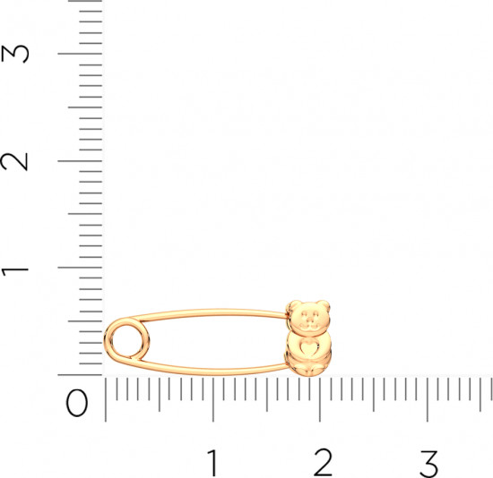 Брошь-булавка из золота