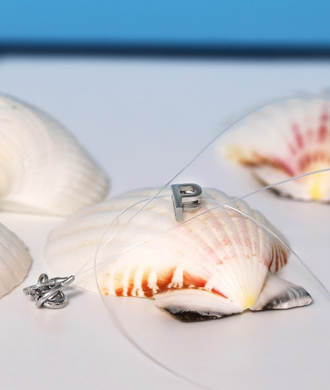 Колье на леске из серебра