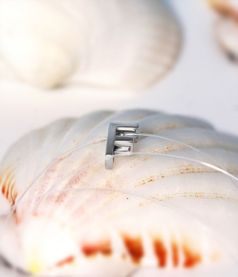 Колье на леске из серебра