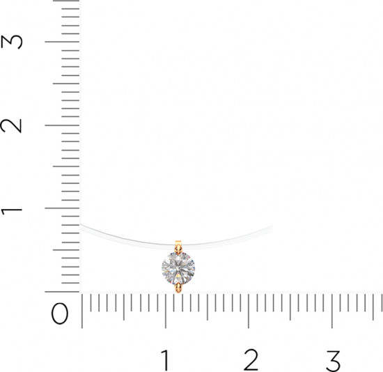 Колье на леске из золота