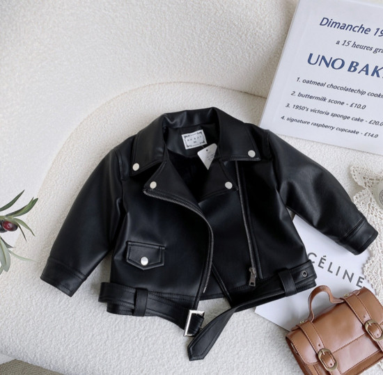 Кожаная куртка для девочек