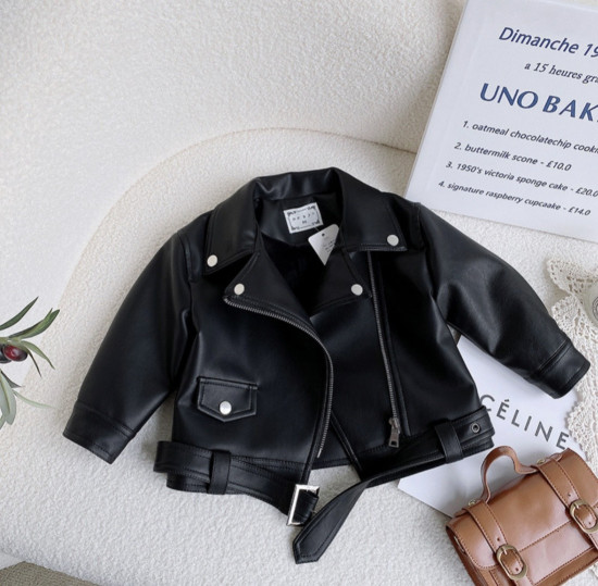 Кожаная куртка для девочек