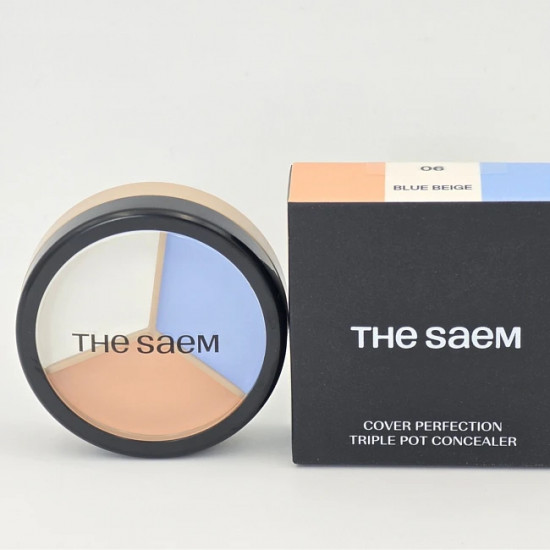 Консилер для лица трехцветный «Triple Pot Concealer», оттенок 06 Blue Beige