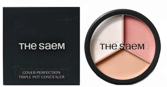 Консилер для лица трехцветный «Triple Pot Concealer», оттенок 07 Pink Beige
