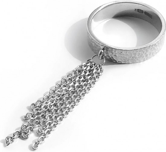 Кольцо-кисть из серебра