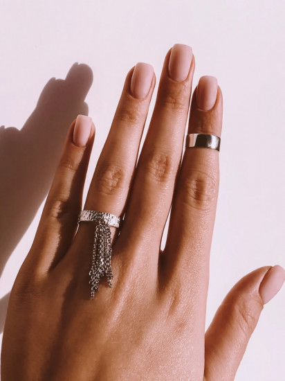 Кольцо-кисть из серебра