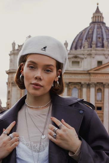 Серьга-кафф из серебра