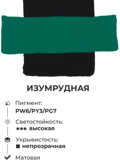 Гуашь, изумрудный