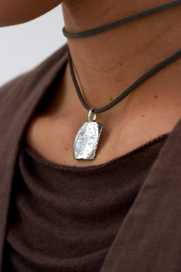 Колье из серебра «Береза»