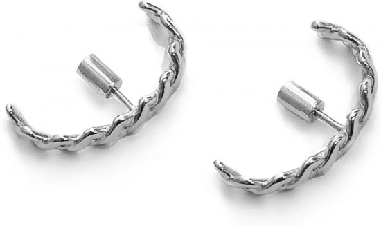 Серьги-дуги из серебра