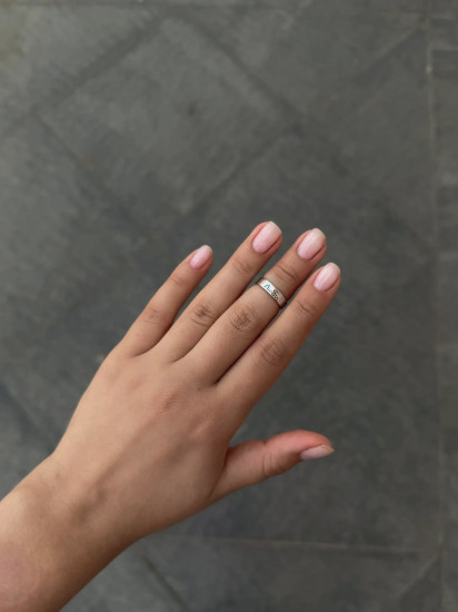 Кольцо из серебра на верхнюю фалангу