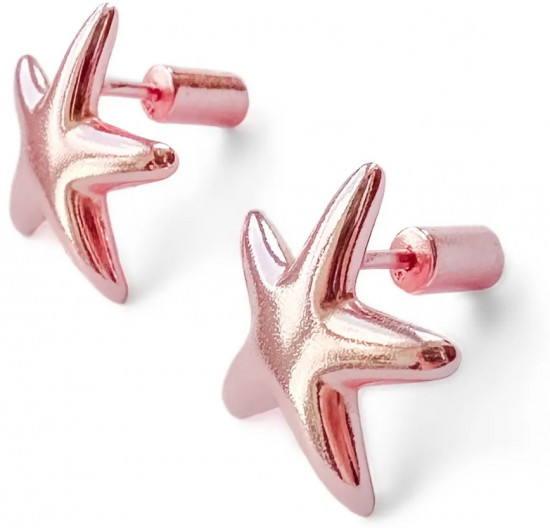 Серьги-пусеты из серебра «Star»