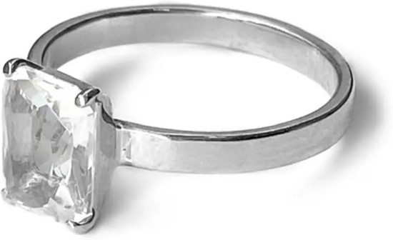 Кольцо из серебра с горным хрусталем