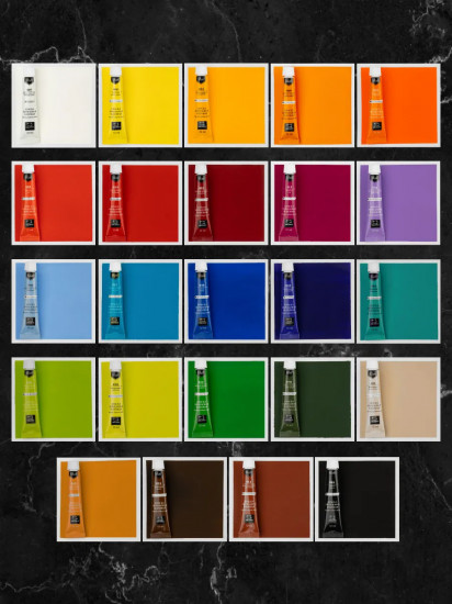 Набор матовых акриловых красок