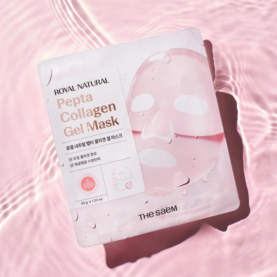 Маска для лица гидрогелевая с коллагеном и пептидами «Pepta Collagen Gel Mask»