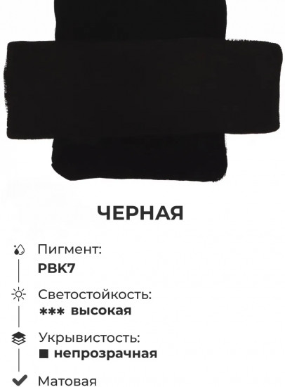 Гуашь, черный