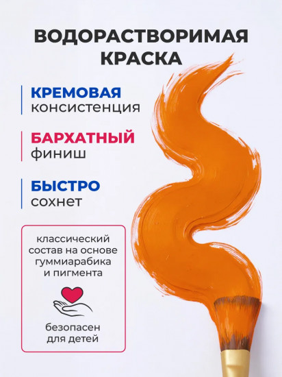 Гуашь художественная профессиональная, изоиндолинон желтый