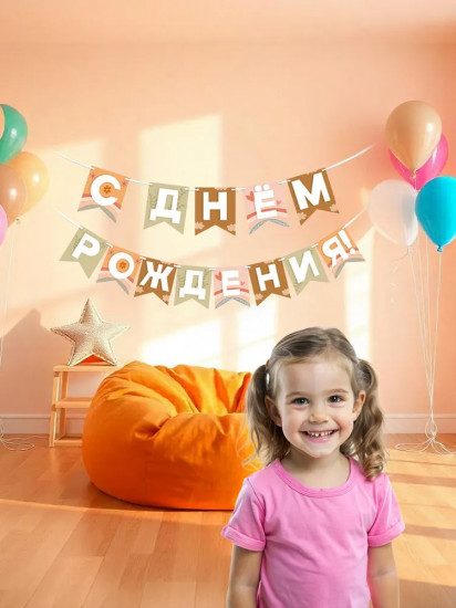 Гирлянда «С днем рождения!»