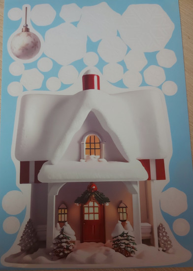 Наклейки на окна новогодние «Зимняя сказка»